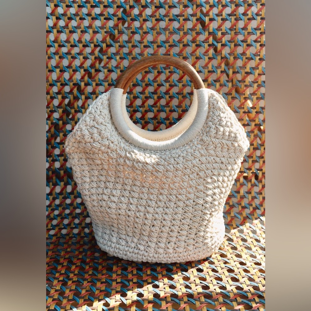 ZARA MACRAMÉ BUCKET BAG